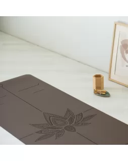 Коврик для йоги — Lotos Chocolate, с уроками от Елены Маловой
